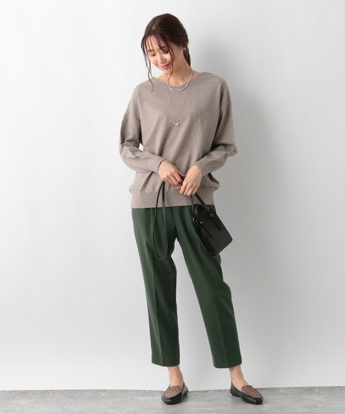 GLOBAL WORK（グローバルワーク）の「ウツクシあったかテーパードパンツ/215854（スラックス・レディース・アイボリー/ブラック/モカ/グリーン/ラベンダー/ブルー・X-SMALL/SMALL/MEDIUM/LARGE/X-LARGE/XX-LARGE）」の9枚目の写真