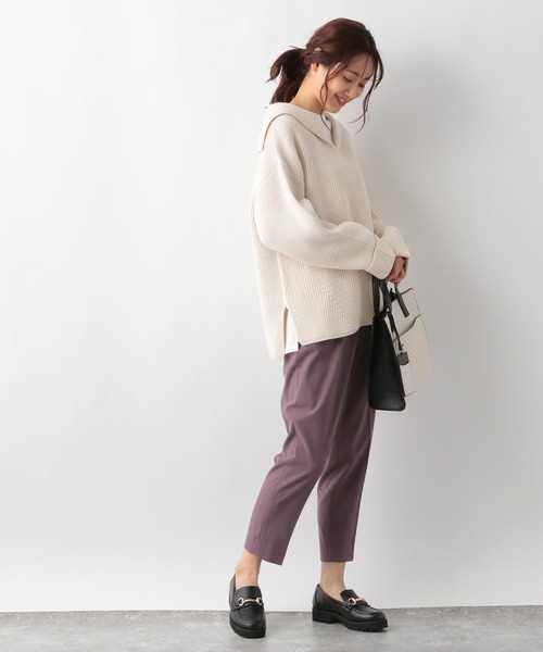 GLOBAL WORK（グローバルワーク）の「ウツクシあったかテーパードパンツ/215854（スラックス・レディース・アイボリー/ブラック/モカ/グリーン/ラベンダー/ブルー・X-SMALL/SMALL/MEDIUM/LARGE/X-LARGE/XX-LARGE）」の22枚目の写真