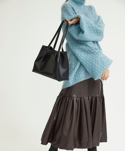 MARROW（マロウ）の「【MARROW(マロー)】《STUDIOUS別注》ミディアムノットトートバッグ（トートバッグ・レディース・ブラック/ブラウン・FREE）」の6枚目の写真