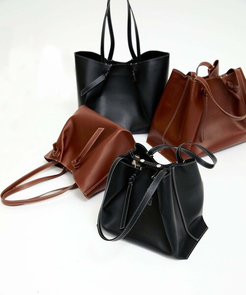MARROW（マロウ）の「【MARROW(マロー)】《STUDIOUS別注》ミディアムノットトートバッグ（トートバッグ・レディース・ブラック/ブラウン・FREE）」の21枚目の写真