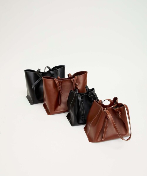 MARROW（マロウ）の「【MARROW(マロー)】《STUDIOUS別注》ミディアムノットトートバッグ（トートバッグ・レディース・ブラック/ブラウン・FREE）」の14枚目の写真