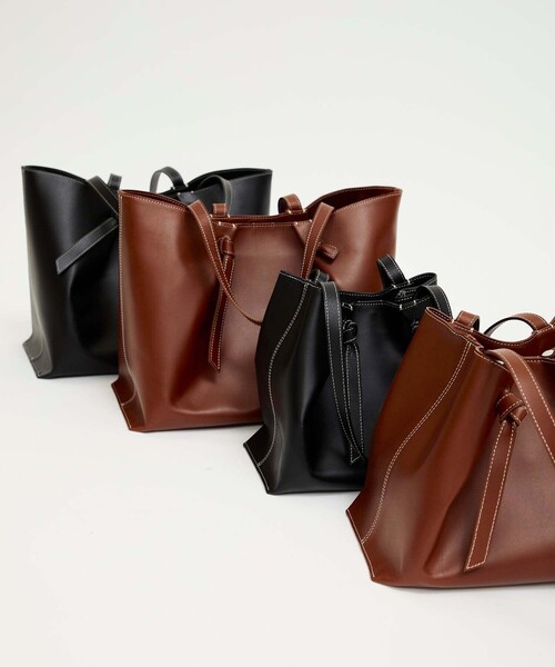 MARROW（マロウ）の「【MARROW(マロー)】《STUDIOUS別注》ミディアムノットトートバッグ（トートバッグ・レディース・ブラック/ブラウン・FREE）」の10枚目の写真