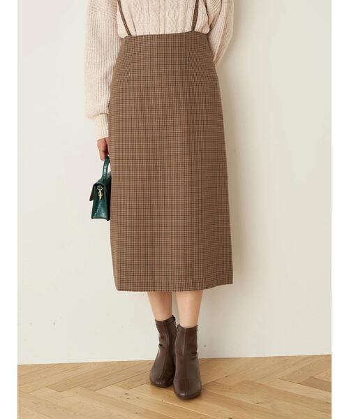 earth music&ecology(アースミュージックアンドエコロジー)の「2wayサス付きナロースカート *(スカート・レディース・ブラック/その他12/ダークオレンジ・S/M)」の11枚目の写真