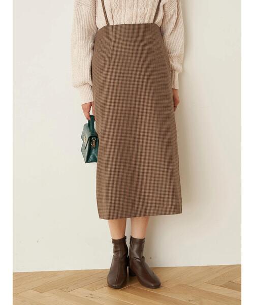 earth music&ecology(アースミュージックアンドエコロジー)の「2wayサス付きナロースカート *(スカート・レディース・ブラック/その他12/ダークオレンジ・S/M)」の12枚目の写真