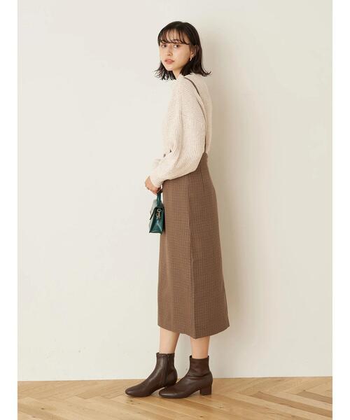 earth music&ecology(アースミュージックアンドエコロジー)の「2wayサス付きナロースカート *(スカート・レディース・ブラック/その他12/ダークオレンジ・S/M)」の14枚目の写真