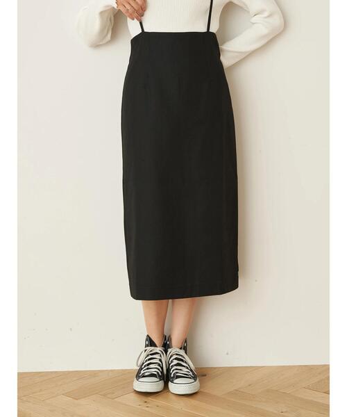 earth music&ecology(アースミュージックアンドエコロジー)の「2wayサス付きナロースカート *(スカート・レディース・ブラック/その他12/ダークオレンジ・S/M)」の16枚目の写真