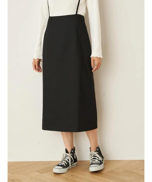 earth music&ecology(アースミュージックアンドエコロジー)の「2wayサス付きナロースカート *(スカート・レディース・ブラック/その他12/ダークオレンジ・S/M)」の17枚目の写真