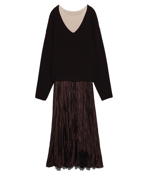 Mila Owen(ミラオーウェン)の「Vネックニット(ニット/セーター・レディース・ベージュ・0)」の18枚目の写真