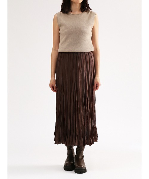 Mila Owen(ミラオーウェン)の「Vネックニット(ニット/セーター・レディース・ベージュ・0)」の5枚目の写真