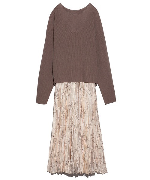 Mila Owen(ミラオーウェン)の「Vネックニット(ニット/セーター・レディース・ベージュ・0)」の14枚目の写真