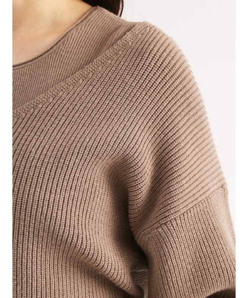 Mila Owen(ミラオーウェン)の「Vネックニット(ニット/セーター・レディース・ベージュ・0)」の17枚目の写真