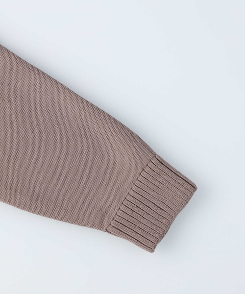 BACK NUMBER（バックナンバー）の「【BACK NUMBER】天竺編みハーフジップニット（ニット/セーター・メンズ・ベージュ/ブラック/ブルー・L/M/XL/S）」の15枚目の写真