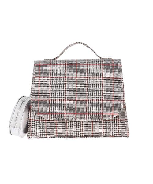 INGNI（イング）の「ポーチ付チェーンショルダーBAG（トートバッグ・レディース・ブラック/チェック・ONE SIZE）」の3枚目の写真