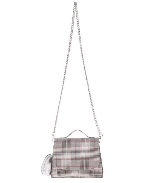 INGNI（イング）の「ポーチ付チェーンショルダーBAG（トートバッグ・レディース・ブラック/チェック・ONE SIZE）」の7枚目の写真