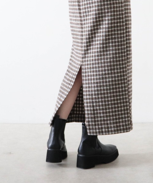 Cheek(チーク)の「ツイードロングタイトスカート(スカート・レディース・ブラック/ブラウン・MEDIUM)」の16枚目の写真