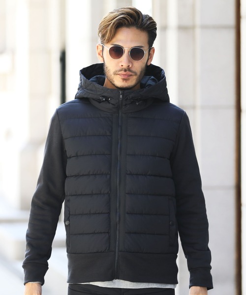 roshell（ロシェル）の「エコクラウド中綿ジャケット（ダウンジャケット/コート・メンズ・ブラック/ネイビー/カーキ/ミックスグレー/カモフラージュ/グレイッシュベージュ・MEDIUM/LARGE/X-LARGE）」の13枚目の写真