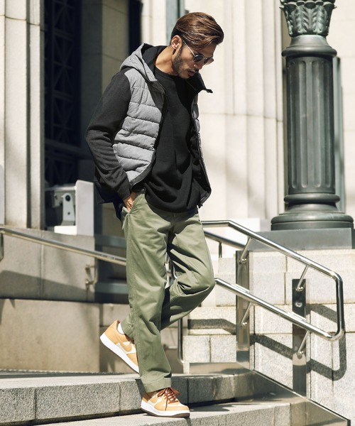 roshell（ロシェル）の「エコクラウド中綿ジャケット（ダウンジャケット/コート・メンズ・ブラック/ネイビー/カーキ/ミックスグレー/カモフラージュ/グレイッシュベージュ・MEDIUM/LARGE/X-LARGE）」の7枚目の写真