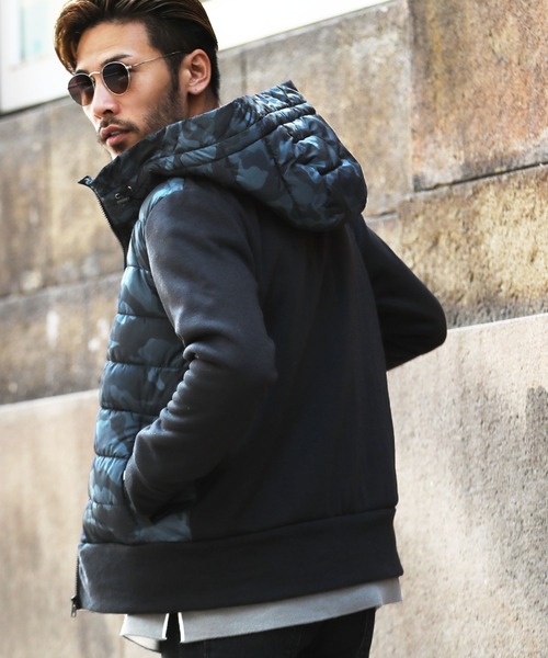 roshell（ロシェル）の「エコクラウド中綿ジャケット（ダウンジャケット/コート・メンズ・ブラック/ネイビー/カーキ/ミックスグレー/カモフラージュ/グレイッシュベージュ・MEDIUM/LARGE/X-LARGE）」の19枚目の写真