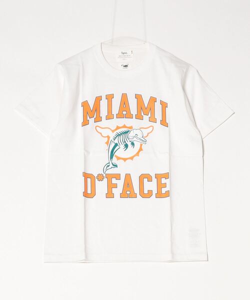 Sync.(スィンク)の「Sync. 【D*FACE】 TEE "MIAMI COLLEGE"(Tシャツ/カットソー・メンズ・ホワイト/グレー/ブラック・SMALL/LARGE/MEDIUM/X-LARGE)」の1枚目の写真