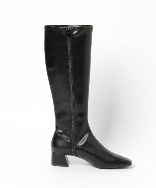 LOWRYS FARM（ローリーズファーム）の「ストレッチロングヒールブーツ　260700（ブーツ・レディース・ブラック/ダークブラウン・MEDIUM/LARGE）」の4枚目の写真