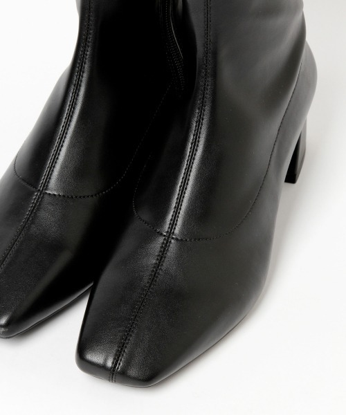 LOWRYS FARM（ローリーズファーム）の「ストレッチロングヒールブーツ　260700（ブーツ・レディース・ブラック/ダークブラウン・MEDIUM/LARGE）」の7枚目の写真