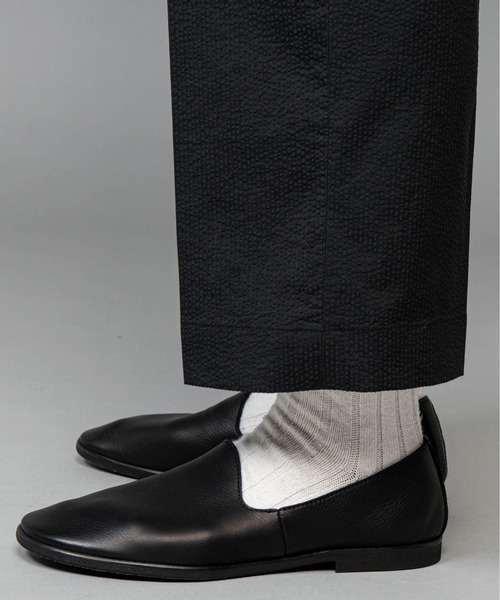 MR.OLIVE（ミスターオリーブ）の「ウォータープルーフ シュリンクレザー / オペラシューズ（スリッポン・メンズ・ブラック/ブラウン/ブラック系その他・26/27/28）」の4枚目の写真