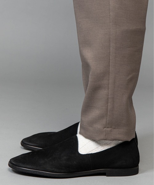 MR.OLIVE（ミスターオリーブ）の「ウォータープルーフ シュリンクレザー / オペラシューズ（スリッポン・メンズ・ブラック/ブラウン/ブラック系その他・26/27/28）」の5枚目の写真