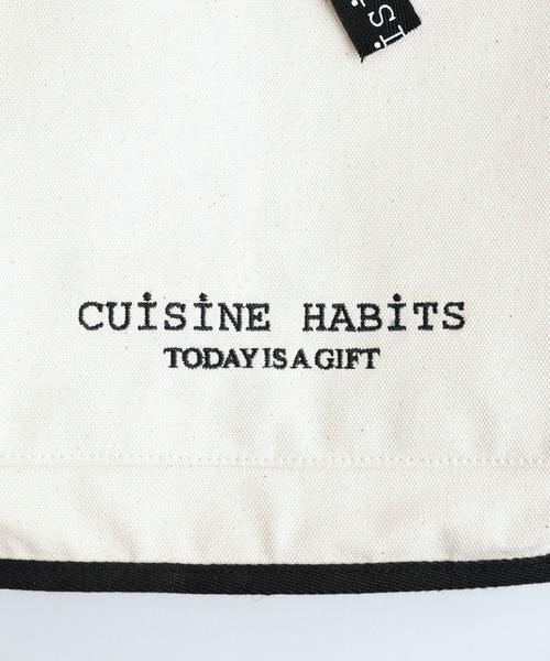 CUISINE HABITS（クイジーヌハビッツ）の「SQUARE TOTE スクエア トートバッグ（トートバッグ・レディース・ブラック/カーキ/アイボリー/グレー/ベージュ/チャコールグレー・フリー）」の7枚目の写真