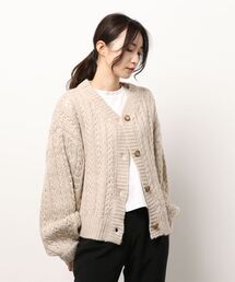 Samansa Mos2 | ヘリンボーン編み前後着ニット(ニット/セーター)