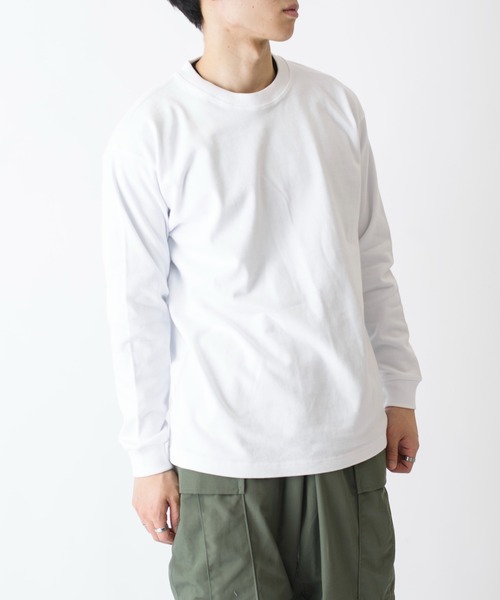 LIFEMAX(ライフマックス)の「【LIFEMAX】10.2オンス 超ヘビーウェイトロングスリーブTシャツ 長袖無地ロンT 厚手 MS1608(Tシャツ/カットソー・メンズ・グレー/ホワイト/ブラック/ベージュ/グリーン/ネイビー・L/XL/M)」の15枚目の写真