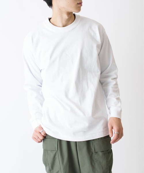 LIFEMAX(ライフマックス)の「【LIFEMAX】10.2オンス 超ヘビーウェイトロングスリーブTシャツ 長袖無地ロンT 厚手 MS1608(Tシャツ/カットソー・メンズ・グレー/ホワイト/ブラック/ベージュ/グリーン/ネイビー・L/XL/M)」の18枚目の写真