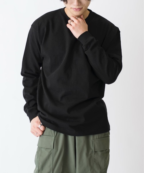 LIFEMAX(ライフマックス)の「【LIFEMAX】10.2オンス 超ヘビーウェイトロングスリーブTシャツ 長袖無地ロンT 厚手 MS1608(Tシャツ/カットソー・メンズ・グレー/ホワイト/ブラック/ベージュ/グリーン/ネイビー・L/XL/M)」の22枚目の写真