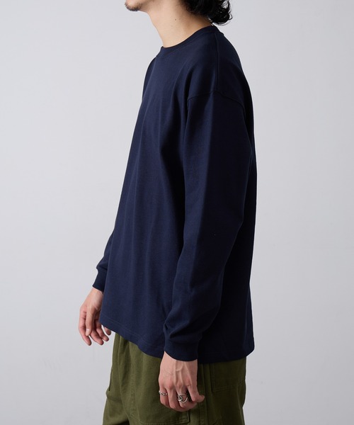LIFEMAX(ライフマックス)の「【LIFEMAX】10.2オンス 超ヘビーウェイトロングスリーブTシャツ 長袖無地ロンT 厚手 MS1608(Tシャツ/カットソー・メンズ・グレー/ホワイト/ブラック/ベージュ/グリーン/ネイビー・L/XL/M)」の12枚目の写真