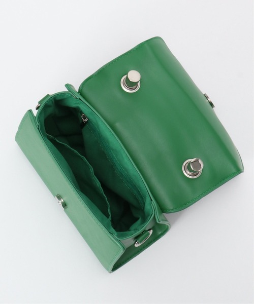 VENCEEXCHANGE(ヴァンスエクスチェンジ)の「フラップデザインワンハンドルショルダーバッグ(ショルダーバッグ・レディース・オフホワイト/ブラック/グリーン/グレー/マスタード/パープル・FREE)」の16枚目の写真