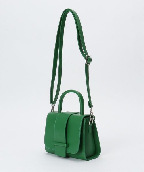 VENCEEXCHANGE(ヴァンスエクスチェンジ)の「フラップデザインワンハンドルショルダーバッグ(ショルダーバッグ・レディース・オフホワイト/ブラック/グリーン/グレー/マスタード/パープル・FREE)」の12枚目の写真