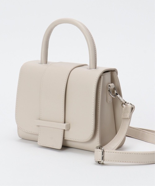 VENCEEXCHANGE(ヴァンスエクスチェンジ)の「フラップデザインワンハンドルショルダーバッグ(ショルダーバッグ・レディース・オフホワイト/ブラック/グリーン/グレー/マスタード/パープル・FREE)」の21枚目の写真