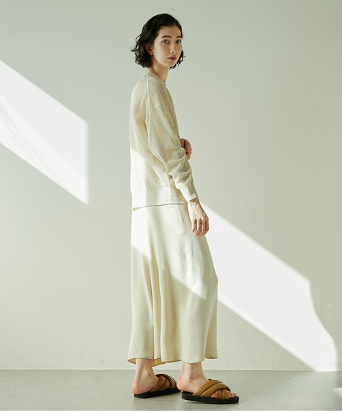 メッシュシースルーニット