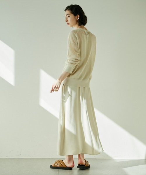 メッシュシースルーニット