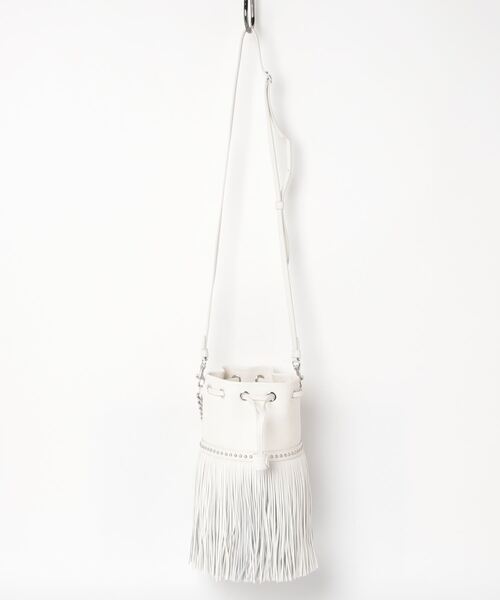 J&M Davidson（ジェイアンドエムデヴィッドソン）の「J&M DAVIDSON FRINGE CARNIVAL MINI フリンジ カーニバル ミニ ジェイアンドエムデヴィッドソン ショルダーバッグ（ショルダーバッグ・レディース・ホワイト・FREE）」の7枚目の写真