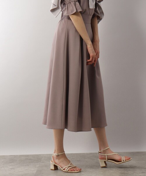 SOUP（スープ）の「◆洗える/リネンライクフレアスカート（スカート・レディース・ネイビー/サンドベージュ/ライトベージュ・11/15 /13/09/07）」の10枚目の写真