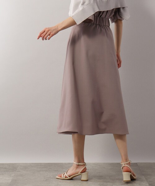 SOUP（スープ）の「◆洗える/リネンライクフレアスカート（スカート・レディース・ネイビー/サンドベージュ/ライトベージュ・11/15 /13/09/07）」の11枚目の写真