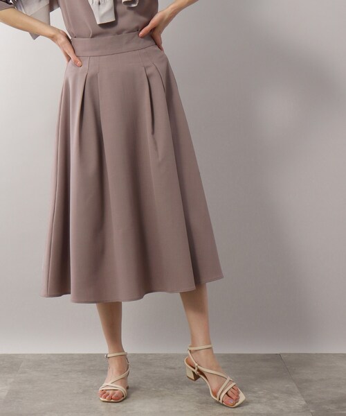 SOUP（スープ）の「◆洗える/リネンライクフレアスカート（スカート・レディース・ネイビー/サンドベージュ/ライトベージュ・11/15 /13/09/07）」の12枚目の写真