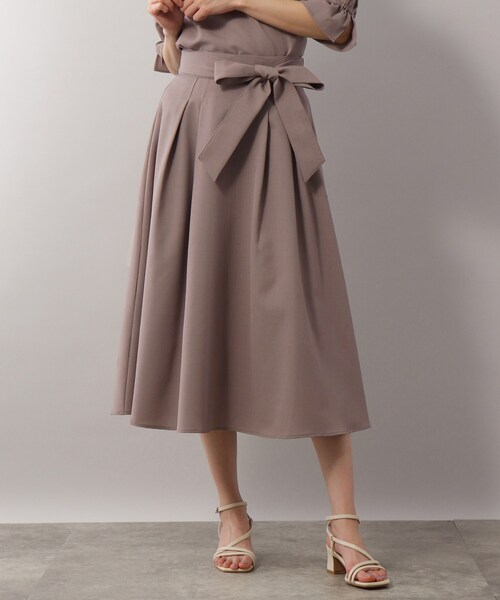 SOUP（スープ）の「◆洗える/リネンライクフレアスカート（スカート・レディース・ネイビー/サンドベージュ/ライトベージュ・11/15 /13/09/07）」の13枚目の写真