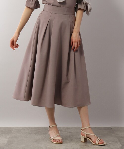 SOUP（スープ）の「◆洗える/リネンライクフレアスカート（スカート・レディース・ネイビー/サンドベージュ/ライトベージュ・11/15 /13/09/07）」の14枚目の写真