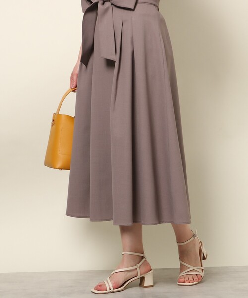SOUP（スープ）の「◆洗える/リネンライクフレアスカート（スカート・レディース・ネイビー/サンドベージュ/ライトベージュ・11/15 /13/09/07）」の18枚目の写真