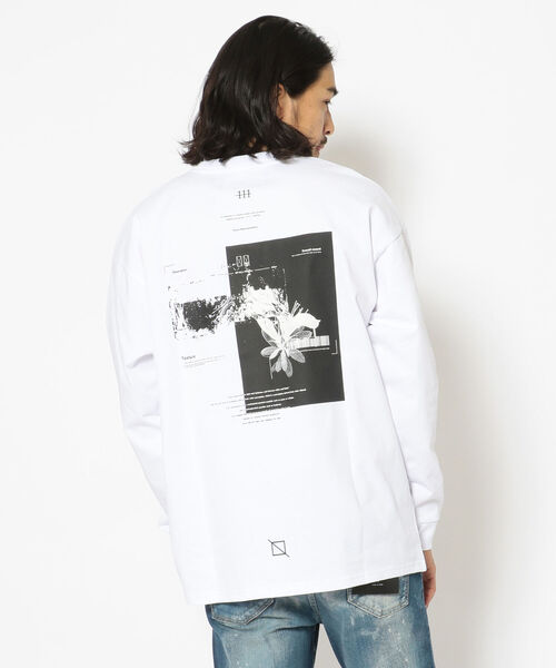 A4A(エーフォーエー)の「A4A(エーフォーエー) M.FLOWER ロンT(Tシャツ/カットソー・メンズ・ホワイト/ブラック・FREE)」の1枚目の写真