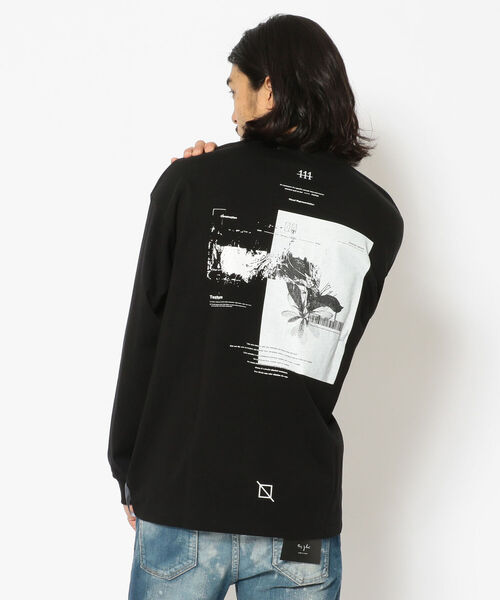A4A(エーフォーエー)の「A4A(エーフォーエー) M.FLOWER ロンT(Tシャツ/カットソー・メンズ・ホワイト/ブラック・FREE)」の2枚目の写真
