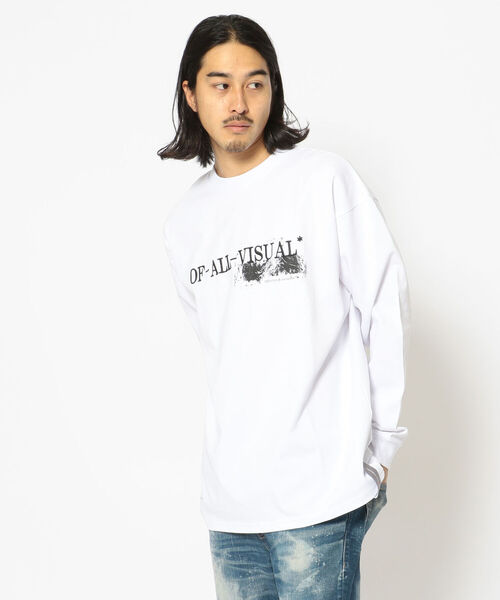 A4A(エーフォーエー)の「A4A(エーフォーエー) M.FLOWER ロンT(Tシャツ/カットソー・メンズ・ホワイト/ブラック・FREE)」の3枚目の写真