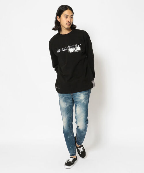 A4A(エーフォーエー)の「A4A(エーフォーエー) M.FLOWER ロンT(Tシャツ/カットソー・メンズ・ホワイト/ブラック・FREE)」の12枚目の写真