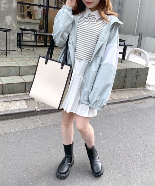 OLIVE des OLIVE（オリーブデオリーブ）の「ショートボーダーロンT（Tシャツ/カットソー・レディース・ピンク/グレー/ブラック/ブルー・FREE）」の21枚目の写真